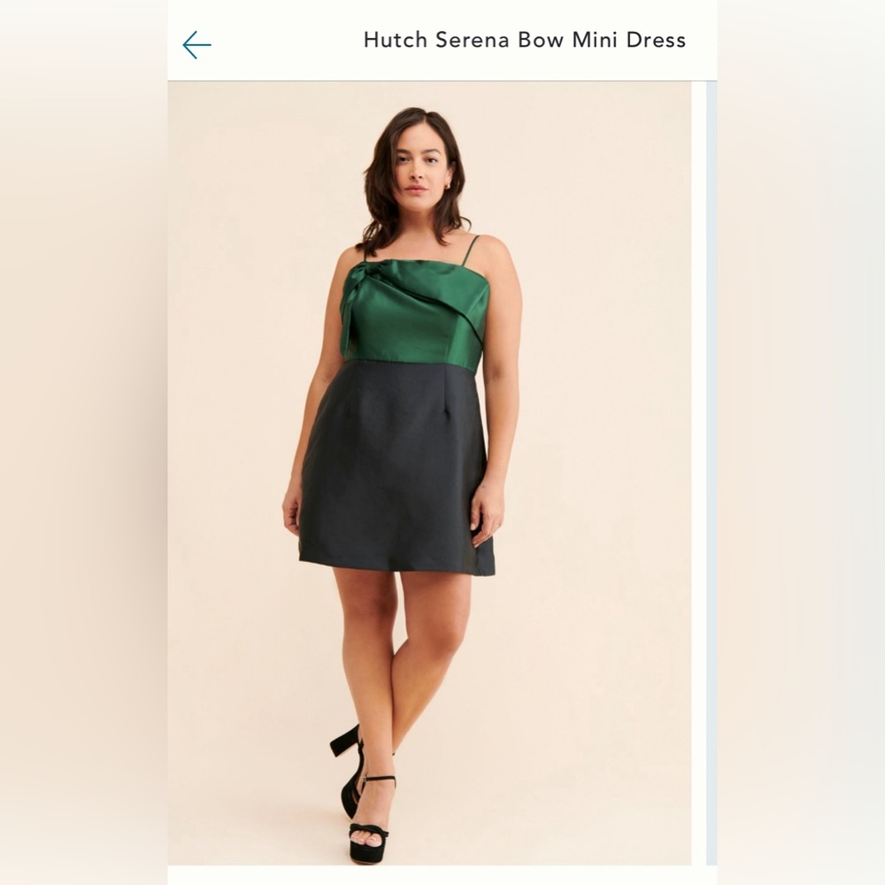 Anthropologie Hutch Serena Bow Mini Dress
